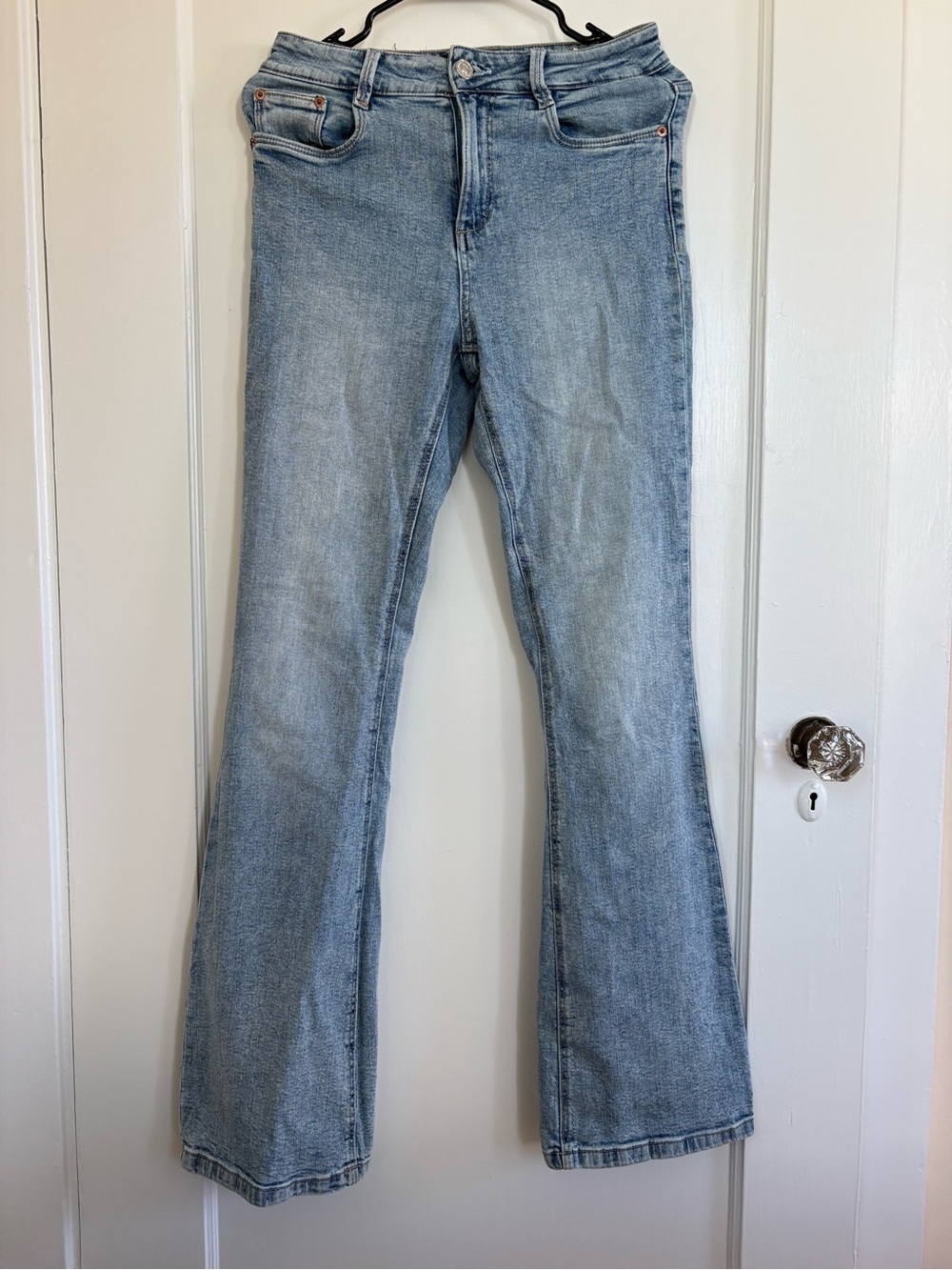 Stradivarius Light Blue Flare Jeans